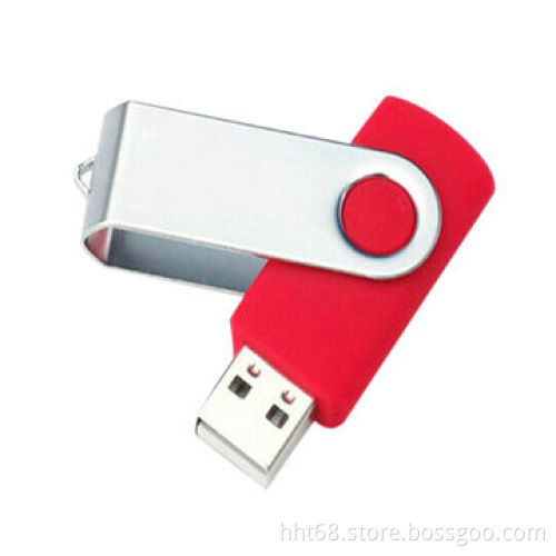Promotional gift swivel USB flash drive, fashionable design, 10,000 cycles of section/removal
